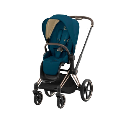 Cybex Priam 4 Complete Stroller Rose Gold Mountain Blue