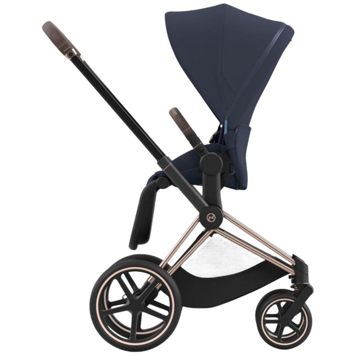 Cybex Priam 4 Complete Stroller Rose Gold Nautical Blue