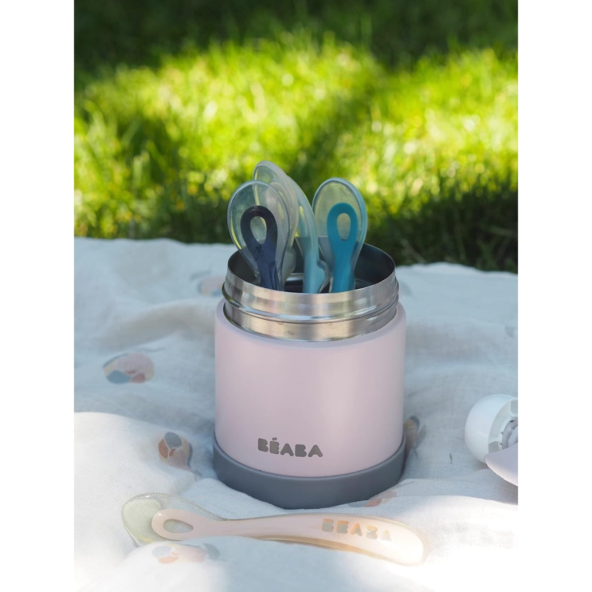 Beaba Stainless Steel 10 oz Jar - Rose