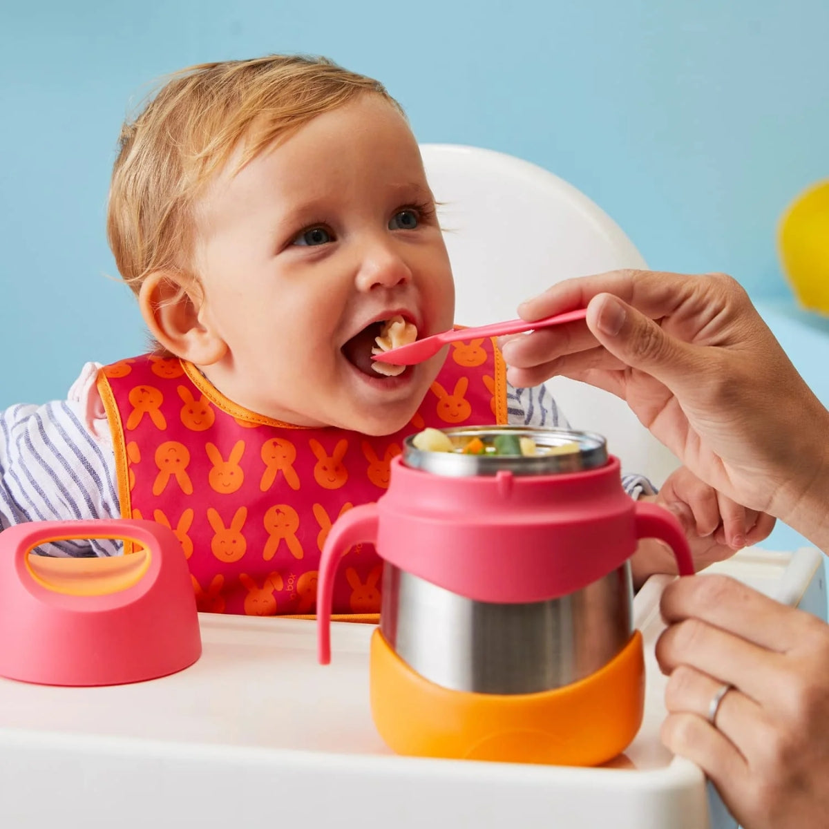 B.box - Strawberry Shake Insulated Food Jar with Spork