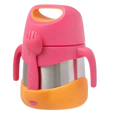 B.box - Strawberry Shake Insulated Food Jar with Spork