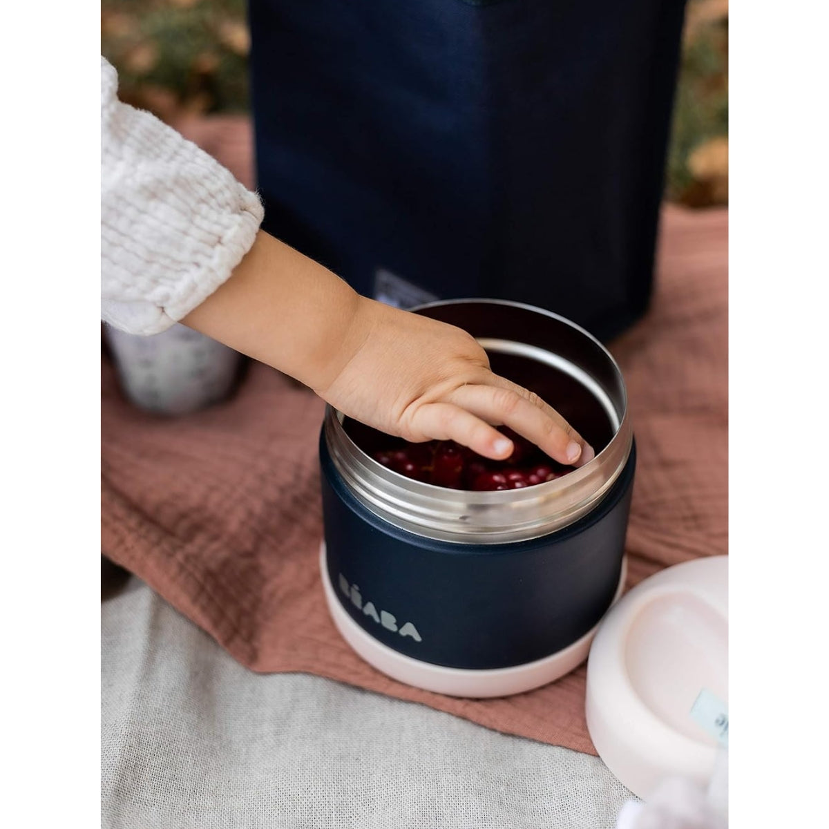 Beaba Stainless Steel 16 oz Jar - Midnight