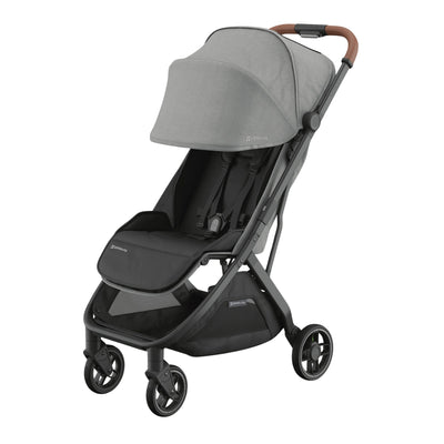 UPPAbaby Minu V3 Compact Stroller - Greyson (Charcoal Melange / Carbon Frame / Saddle Leather)