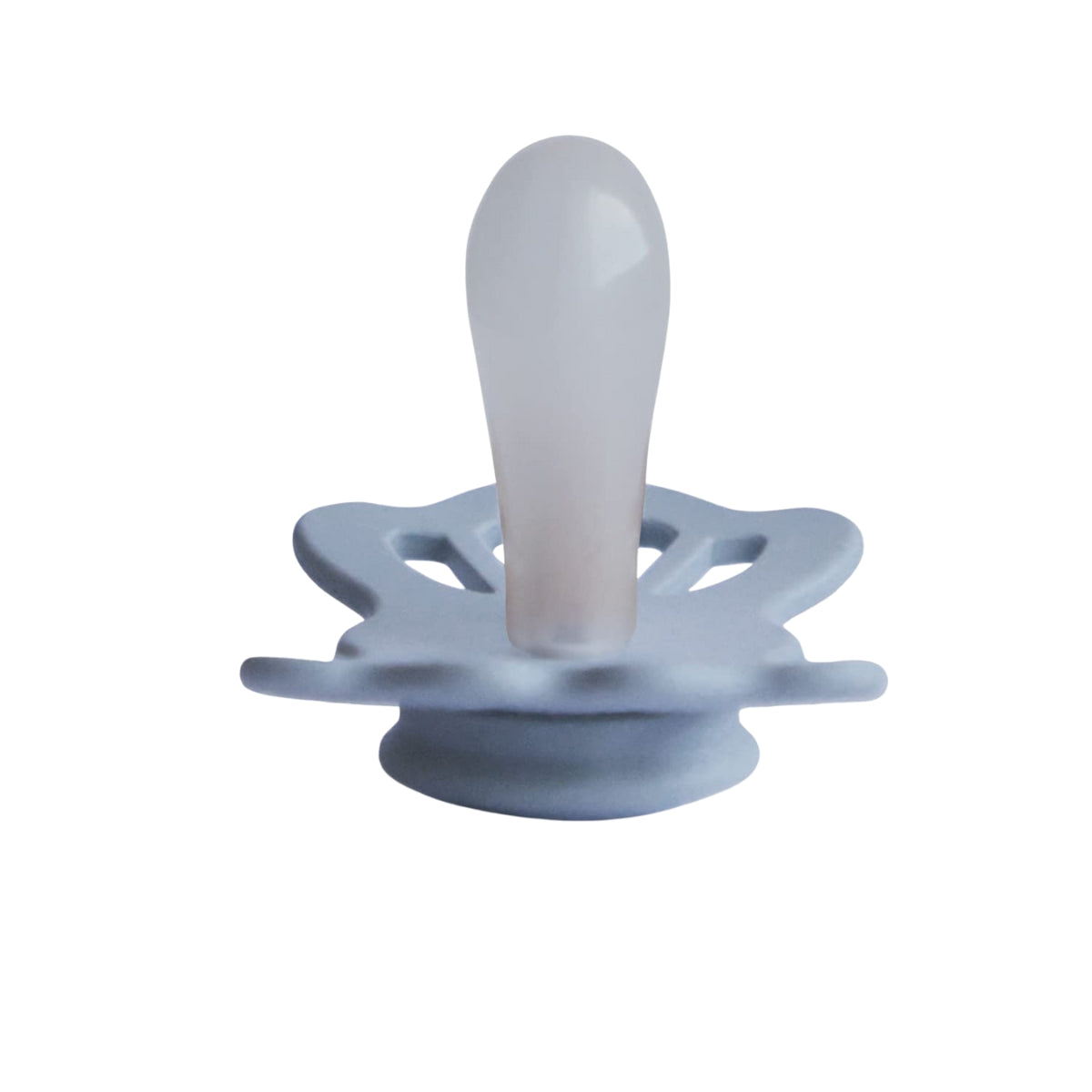 Mushie FRIGG Lucky Symmetrical Silicone Pacifier 2-Pack 0-6M Sage e Powder Blue