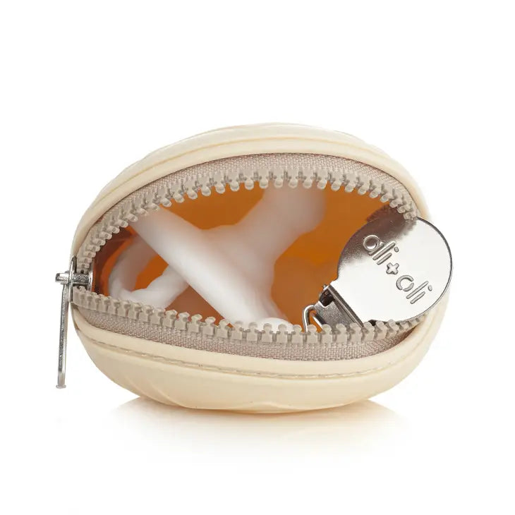 Ali + Oli Pacifier Holder Case - Natural - Luna Baby Store Miami