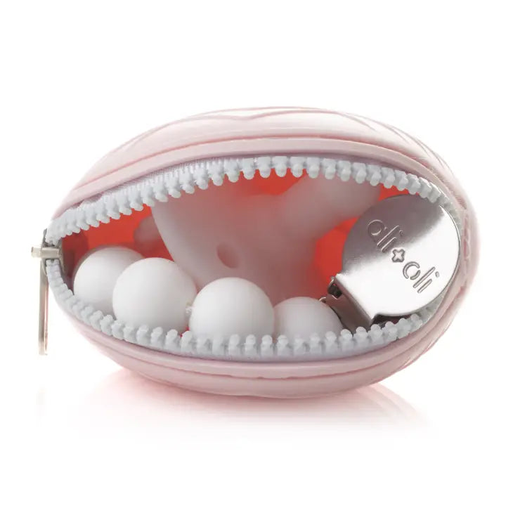 Ali + Oli Pacifier Holder Case - Pink - Luna Baby Store Miami
