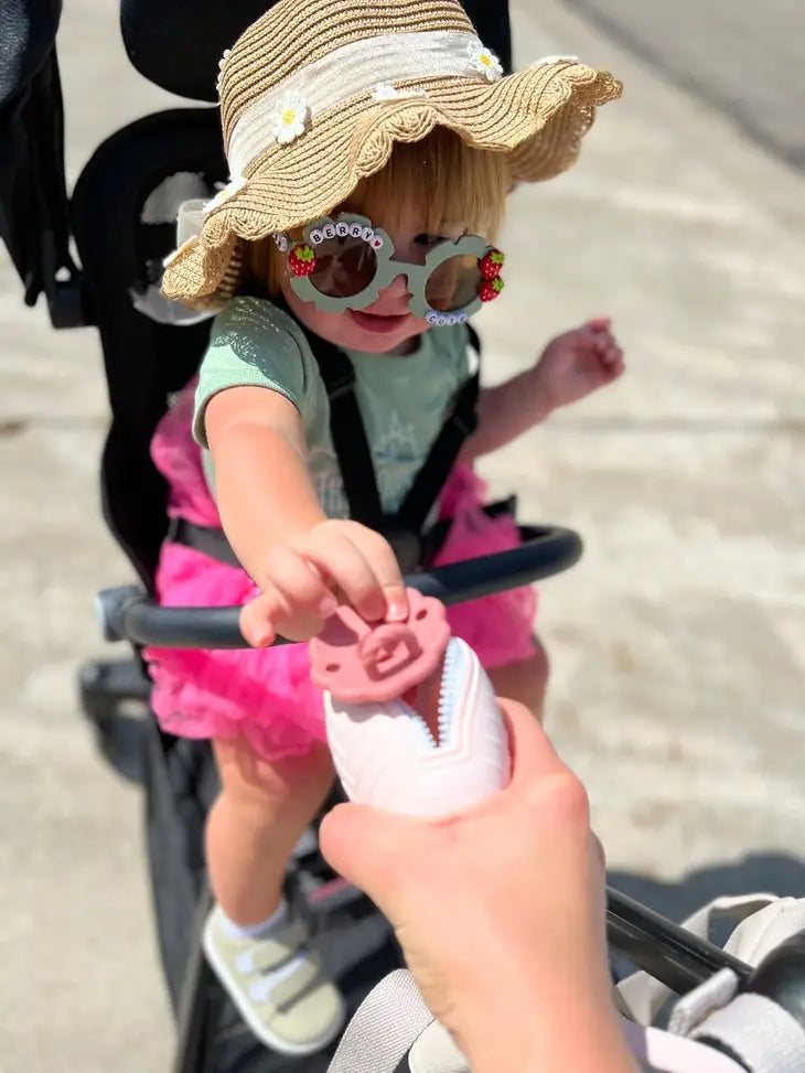 Ali + Oli Pacifier Holder Case - Pink - Luna Baby Store Miami