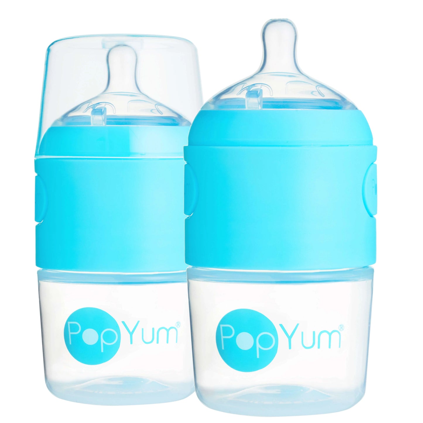 Popyum - 2Pk Anti-Colic Formula Making Baby Bottle 5 Oz, Blue