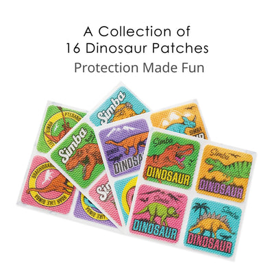 Simba Natural Mosquito Repellent Stickers/Patches 16 pcs - Dinosaur
