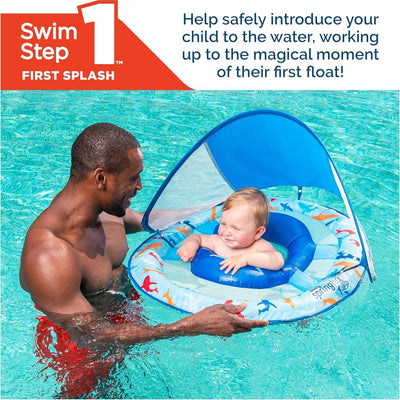 Swimways Baby Spring Float Sun Canopy 9-24M - Shark