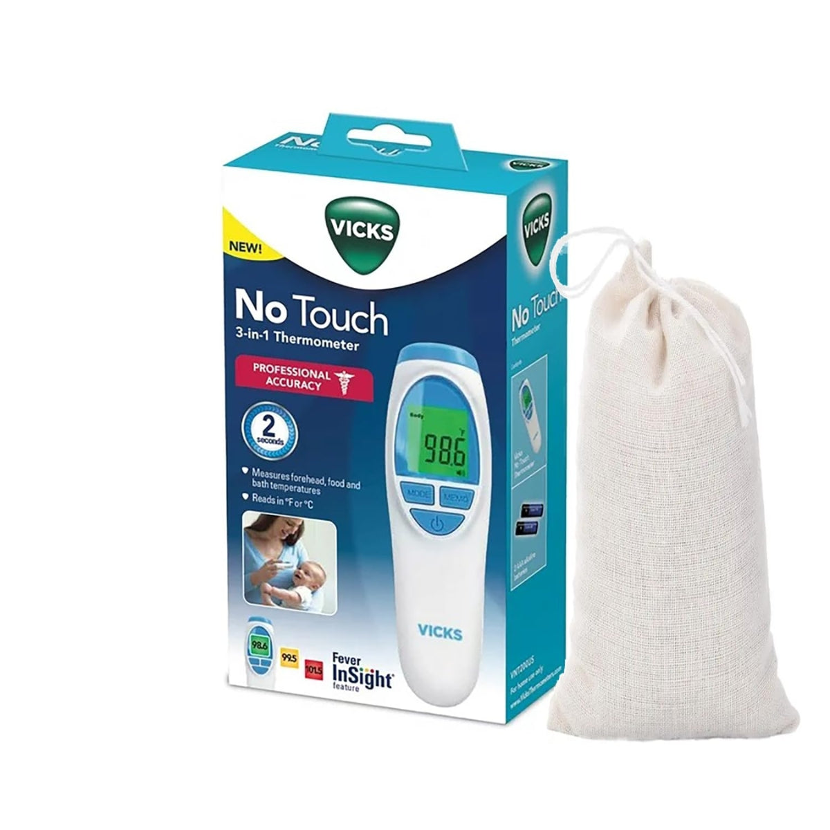 Vicks No Touch 3-In-1 Thermometer