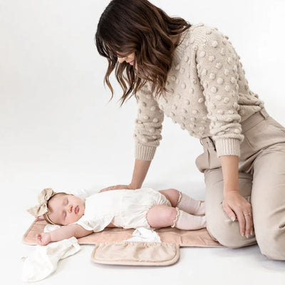 Toddlekind Mini Maven Portable Changing Pad - Blush