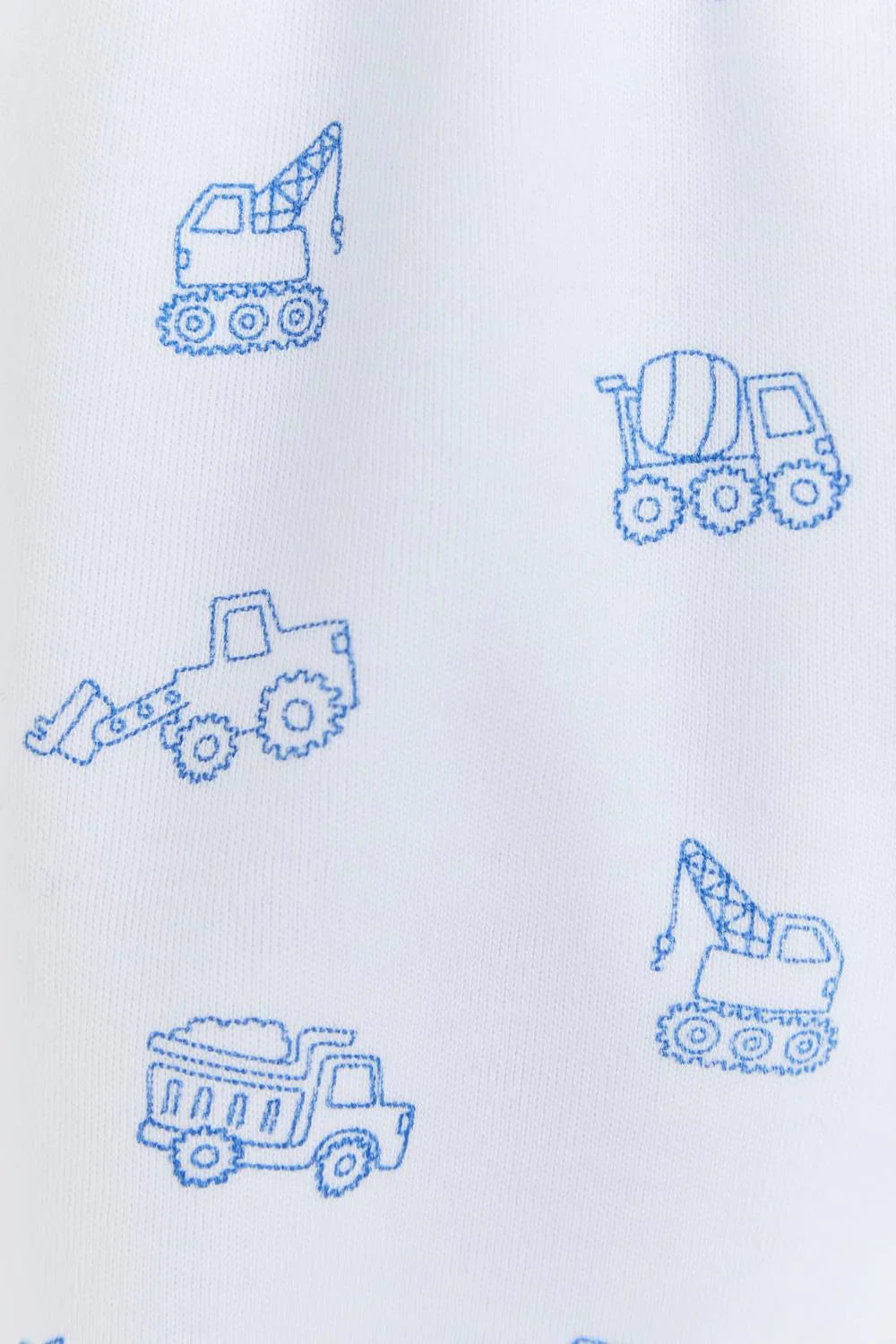 Babycottons Trucks Bodysuit & Pants Set - Blue - Luna Baby Store Miami