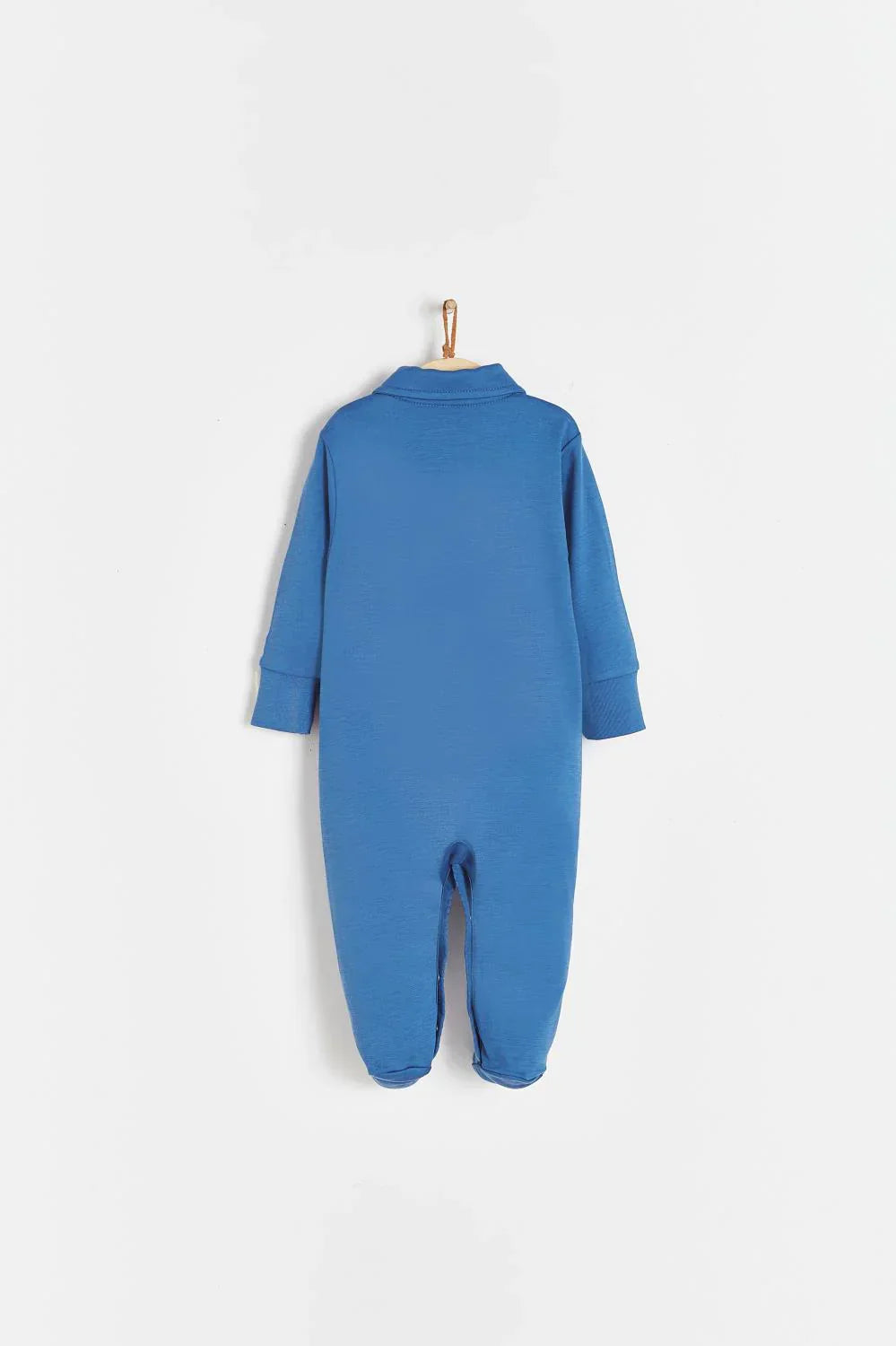 Babycottons Trucks Polo Footed Playsuit - Blue - Luna Baby Store Miami