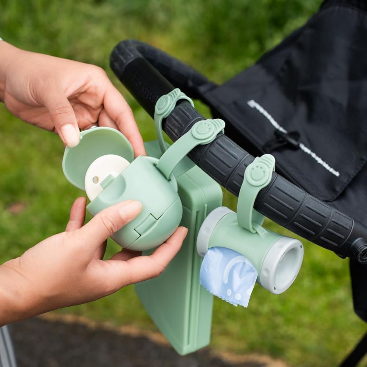 Ubbi On-The-Go Pacifier Holder - Sage