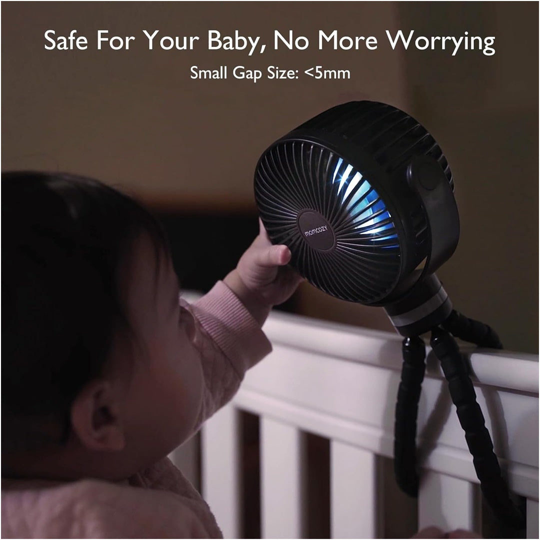 Momcozy USB Rechargeable Handheld Cooling Fan for Travel