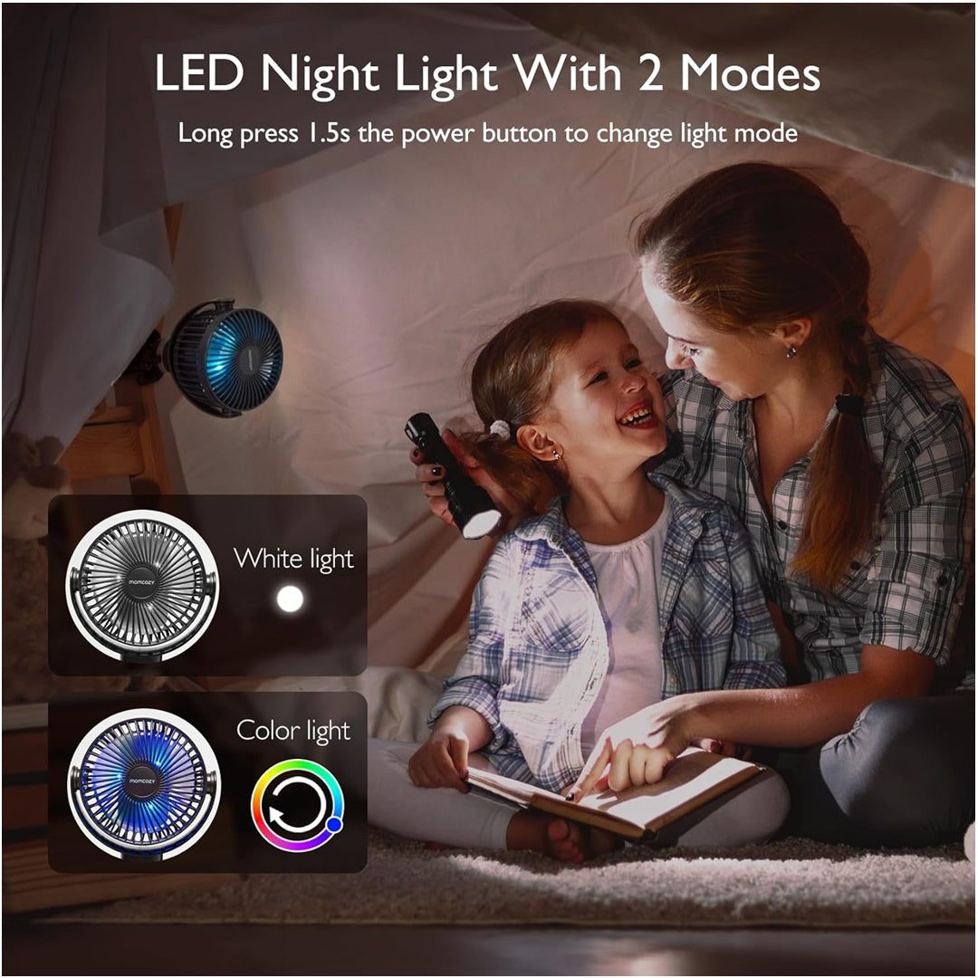 Momcozy USB Rechargeable Handheld Cooling Fan for Travel