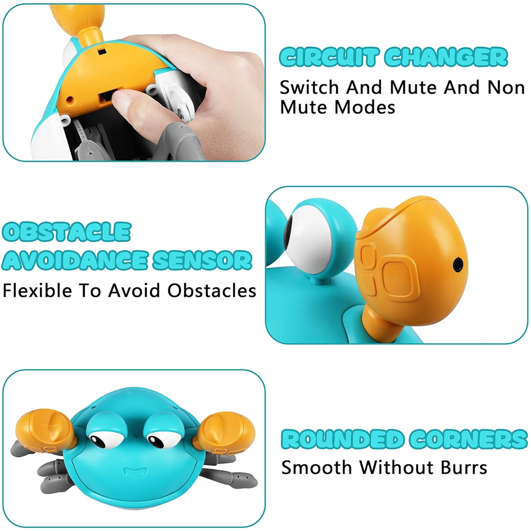 Control future Crawling Crab Baby Toy - Green