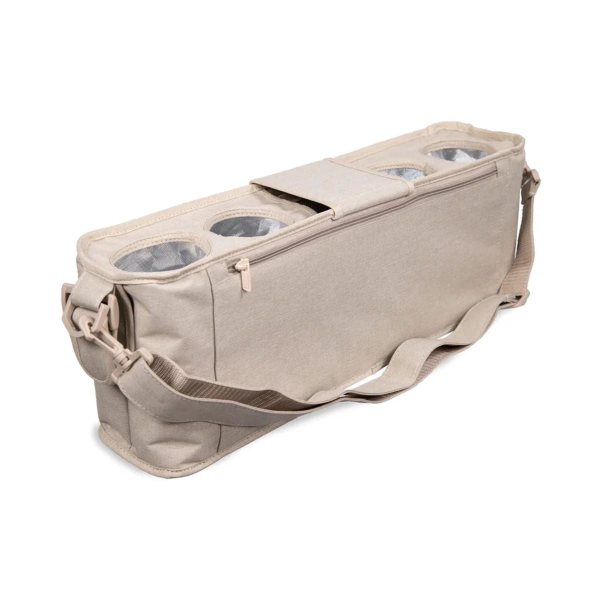 Wonderfold Large Parent Console with Insulated Cup Holders - Beige