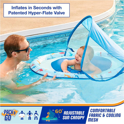 Swimways Baby Spring Float Sun Canopy - Shark - Luna Baby Store Miami