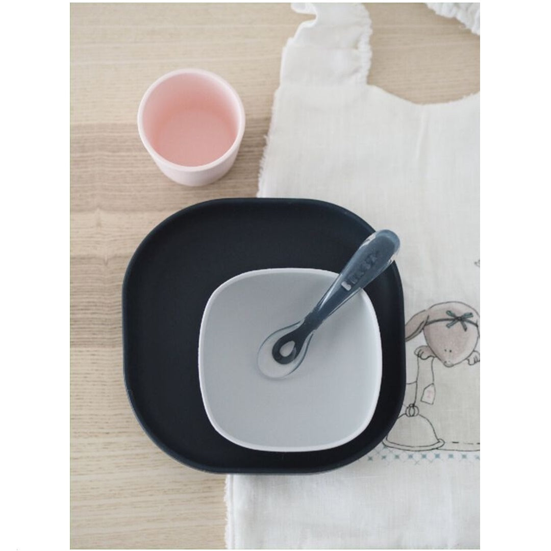 Beaba Silicone Suction Meal Set - Set of 4 - Midnight