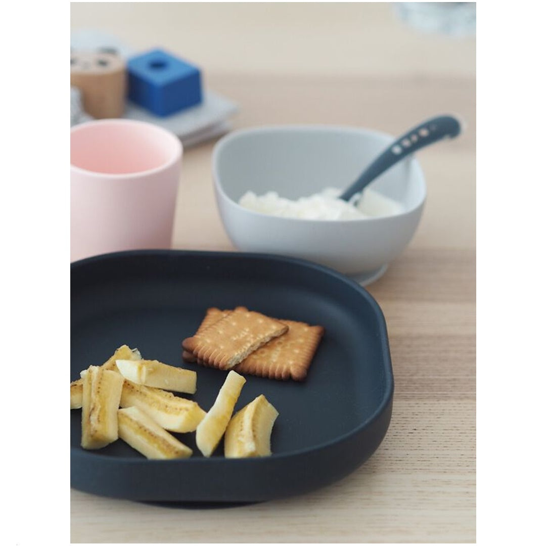 Beaba Silicone Suction Meal Set - Set of 4 - Midnight