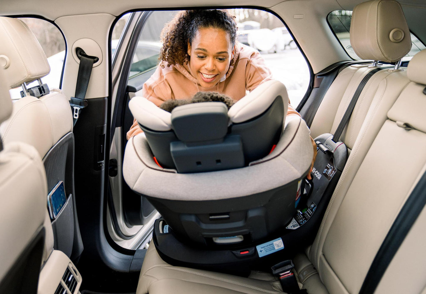 Maxi Cosi Emme 360 Rotating All-in-One Car Seat - Desert Wonder - Luna Baby Store Miami