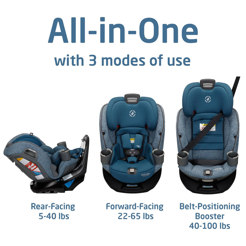 Emme 360 Rotating All-in-One Convertible Car Seat - Pacific Wonder