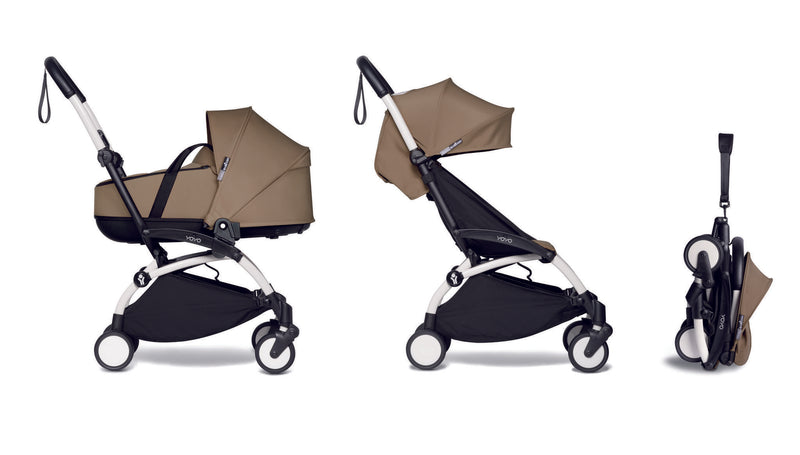 YOYO2 6+ Complete Stroller White Frame / Toffee