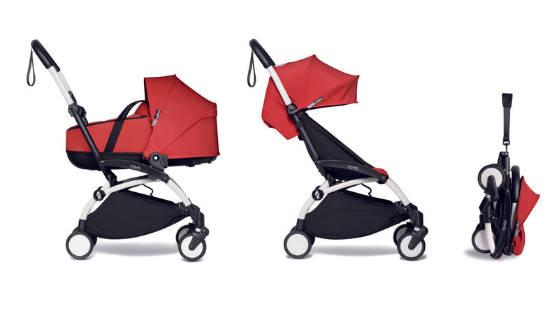 YOYO2 6+ Complete Stroller White Frame / Red
