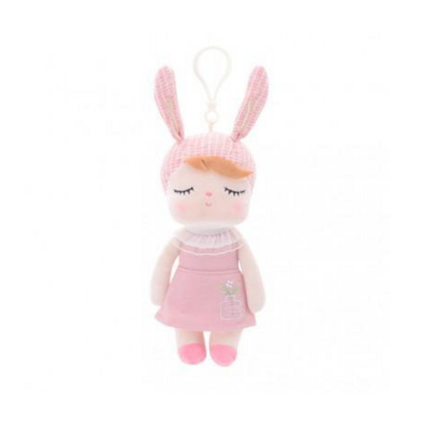 Doll 7" Plush Angela Baby W/ Keychain Pink