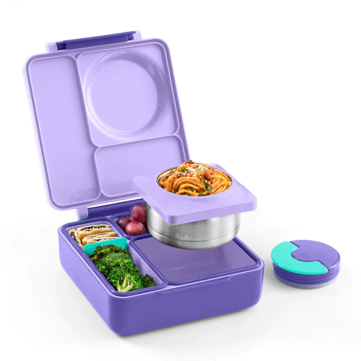 OmieBox Insulated Hot & Cold Bento Box - Purple Plum