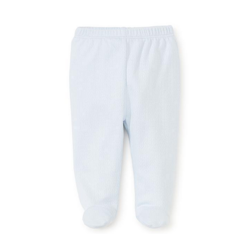 Pointelle Footed Pant Blue