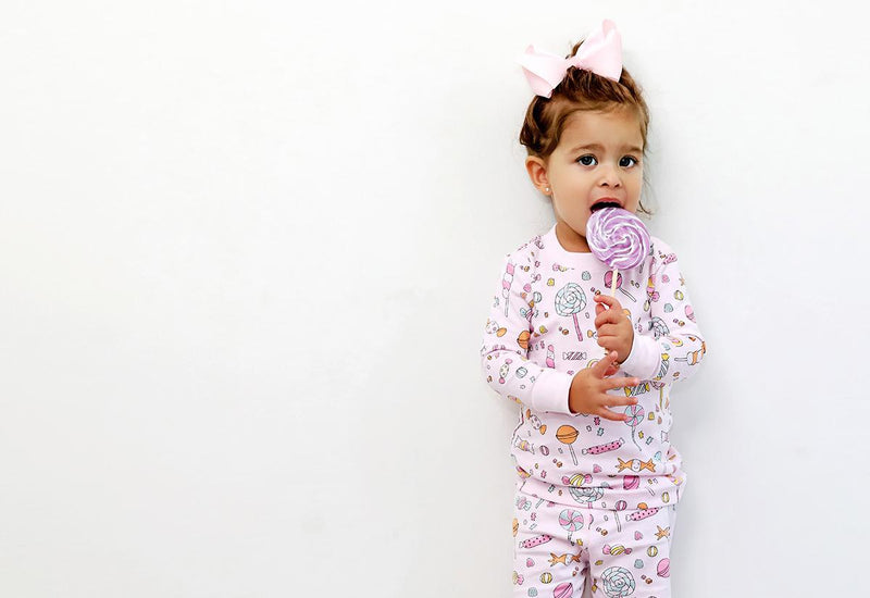 Pajama 2 Pieces Lollipops Pink