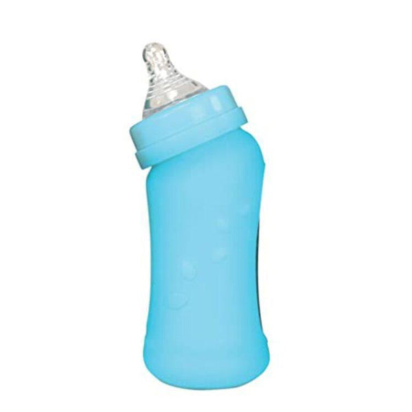 Baby Bottle Made From Plants And Glass (8 oz) Aqua