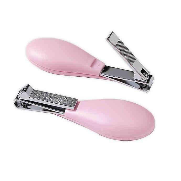 Pink Handle Toe Nail Clippers Scissors Long Reach Manicure 