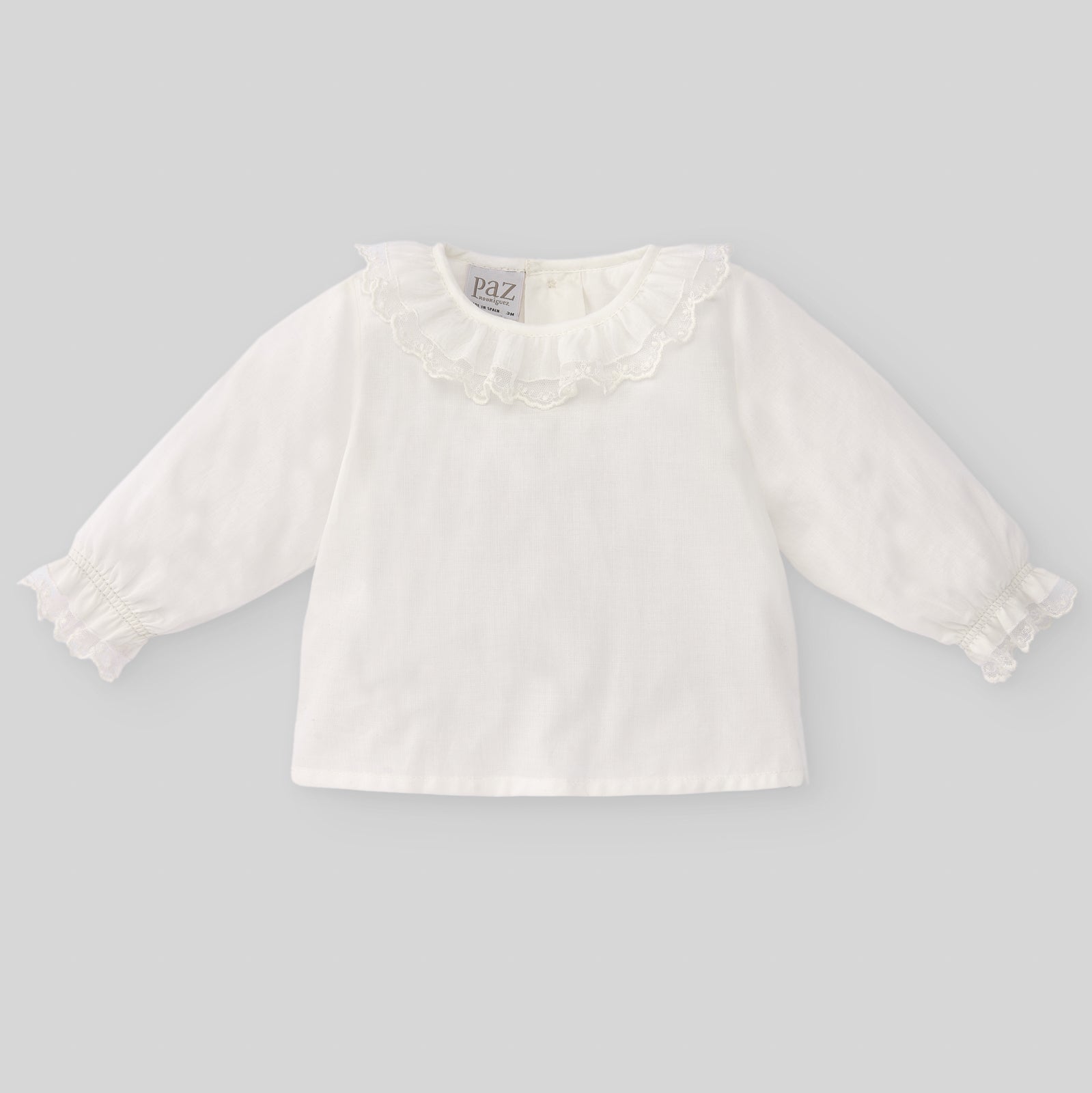 Paz Rodriguez lace-embellished cotton pyjamas - White