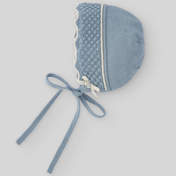 Knit Newborn Bonnet Magia - Blue/Sunset