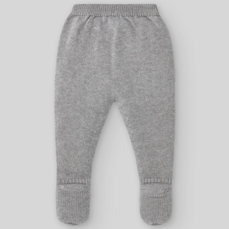 Set Knit Newborn Sweater & Pant Ballet - Grey/Beige