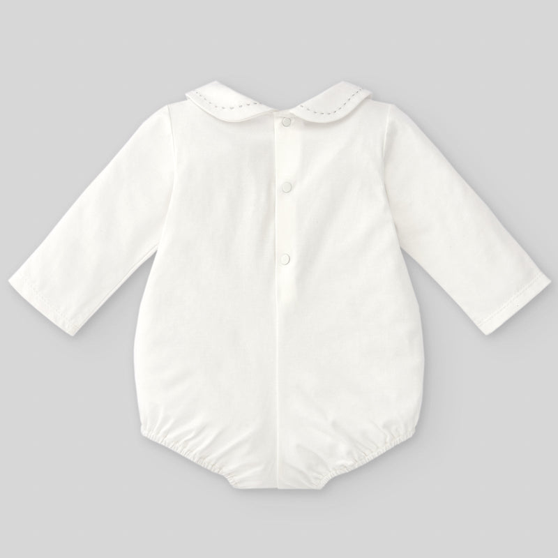 Paz Rodriguez Knit Newborn Body Essencial - Cream/Cream