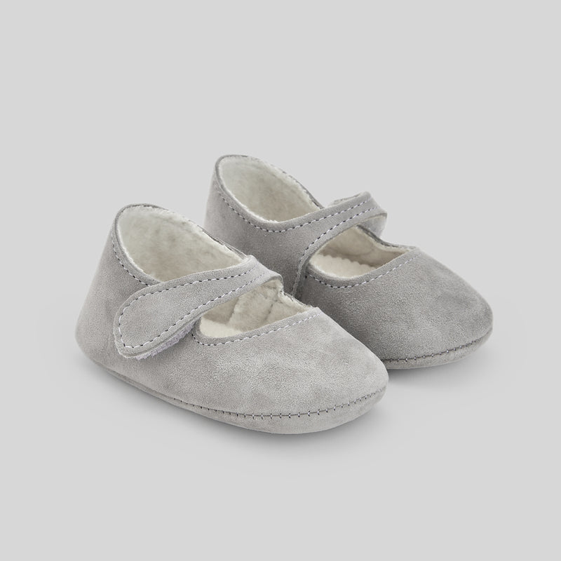 Woven Newborn Shoes Esencial - Grey