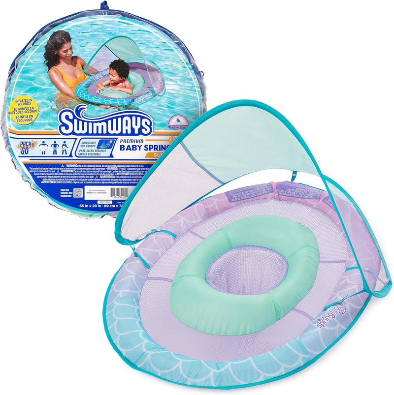 Swimways Baby Spring Float Sun Canopy - Mermaid - Luna Baby Store Miami