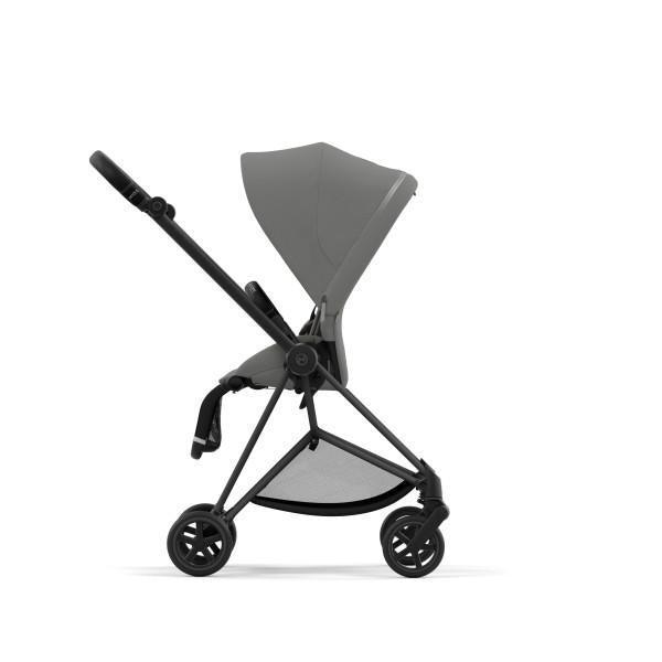 Cybex Mios 3 Stroller - Matte Black/Black Frame and Soho Grey Seat Pack on Luna Baby Store Miami