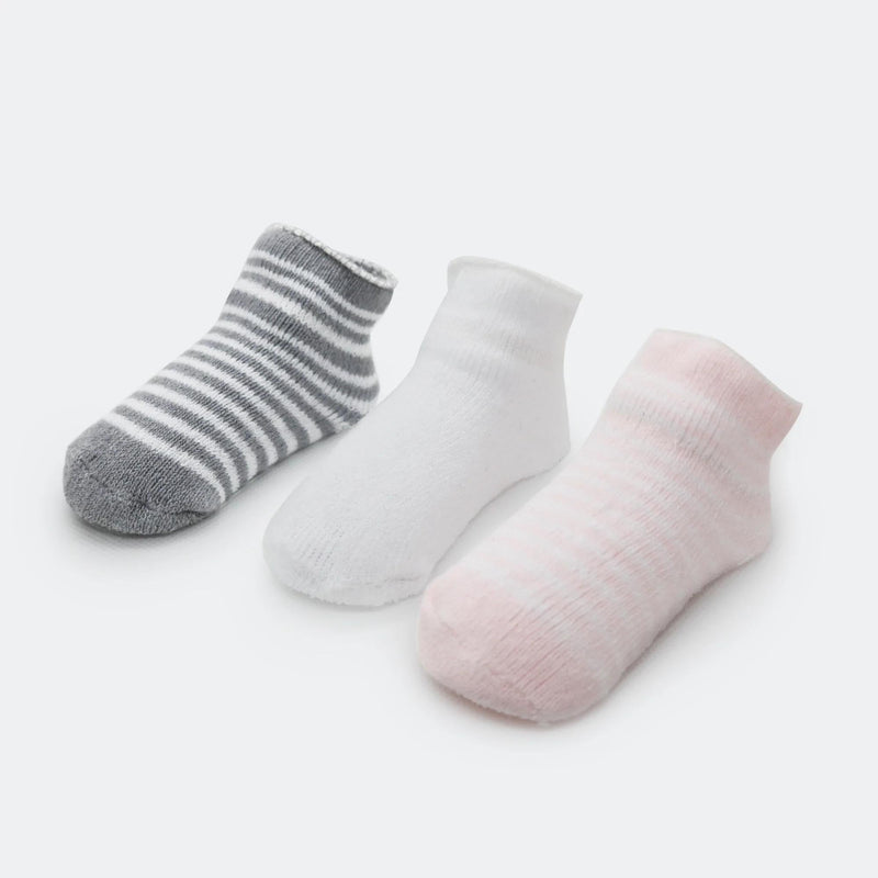 Kushies Baby Girl Terry Socks 6 Pack