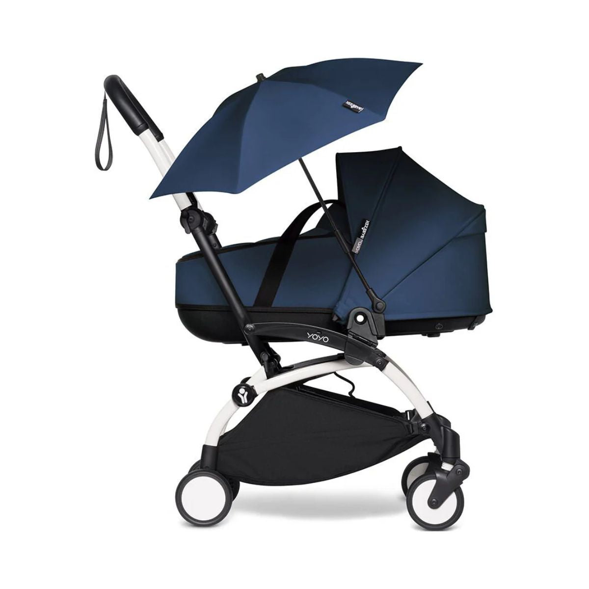 Stokke YOYO + Parasol - Navy Blue on Luna Baby Store Miami