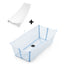 Stokke Flexi Bath X-Large Bundle - Ocean Blue on Luna Baby Store Miami