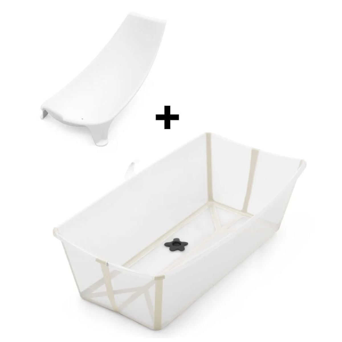 Stokke Flexi Bath X-Large Bundle - Sandy Beige on Luna Baby Store Miami
