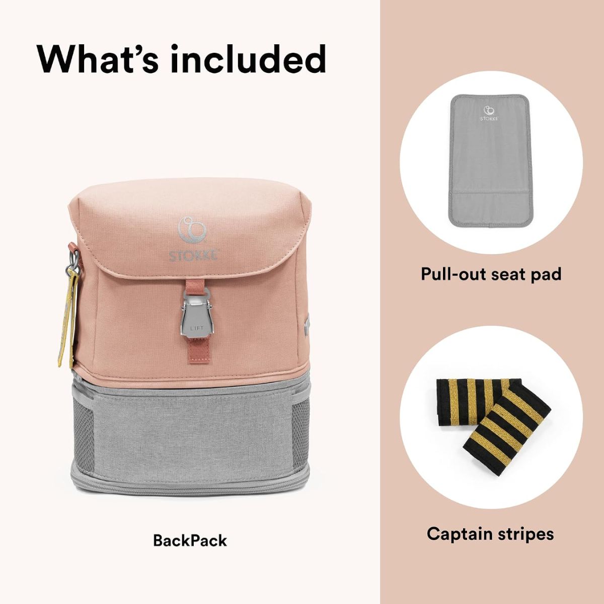 Stokke JetKids BackPack - Coral Pink