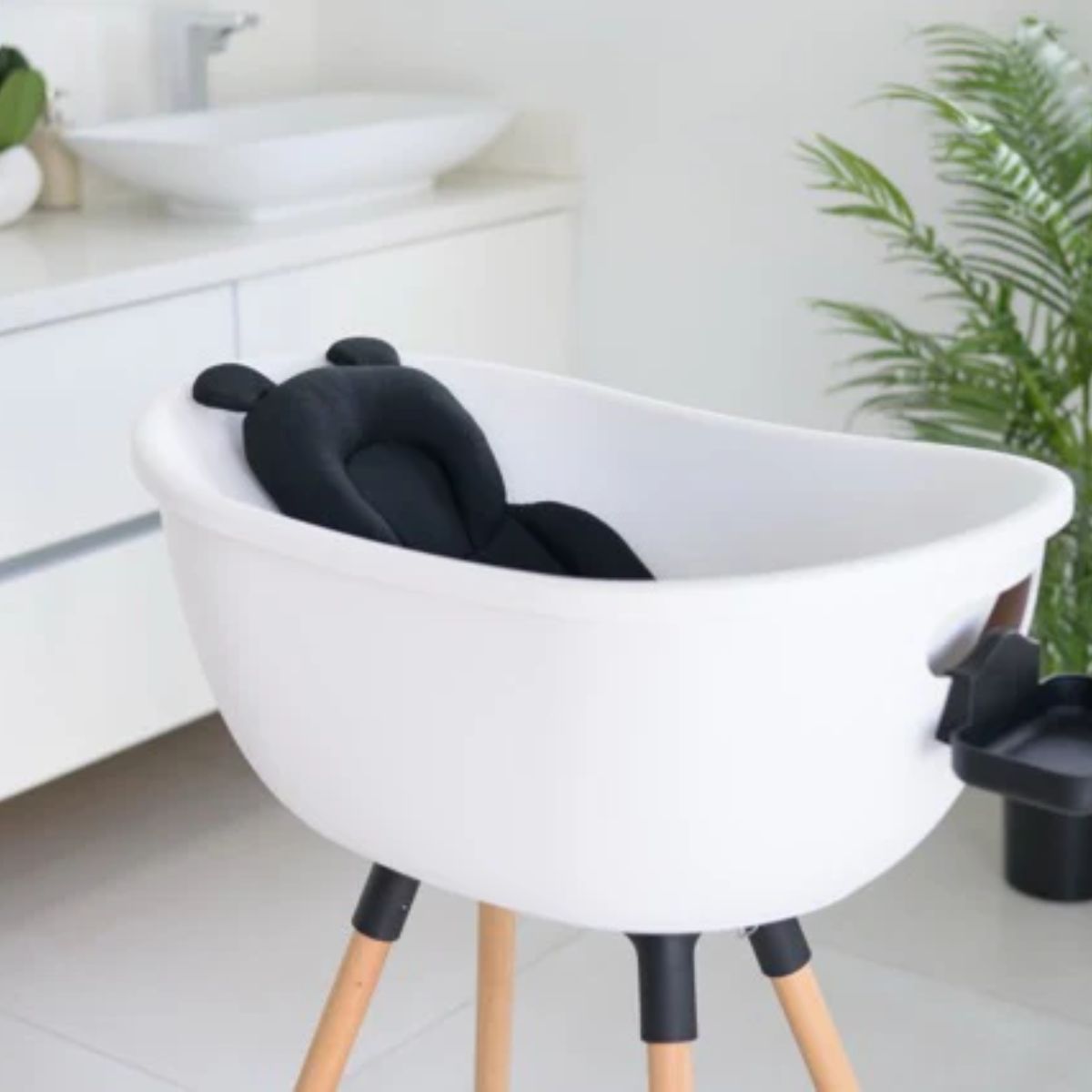 Babu Bath Babu Pillow - Midnight Black on Luna Baby Store Miami