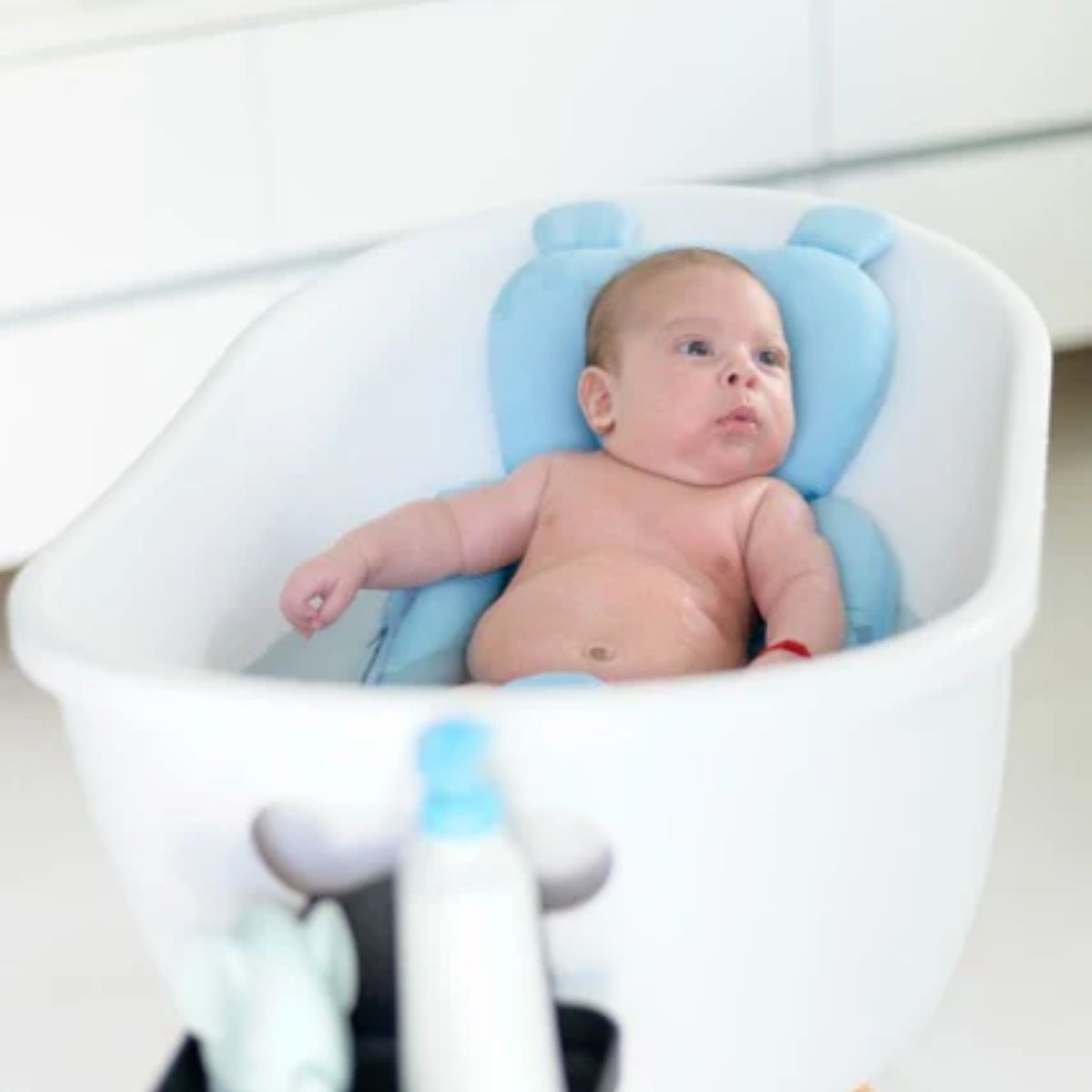 Babu Bath Babu Pillow - Sky Blue on Luna Baby Store Miami